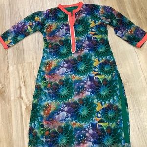 Multicolored Dress. Size: Small